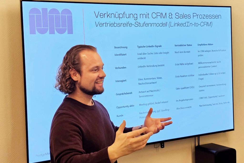 LinkedIn Workshop mit Marc van Treeck zur Integration von CRM- und Sales-Prozessen